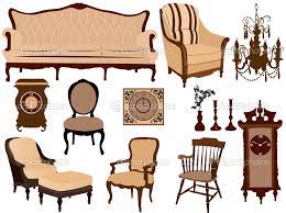 antique furniture stock vector image by