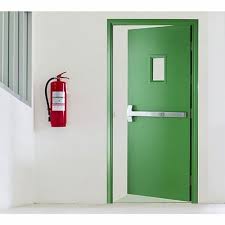 door green fire resistant doors size