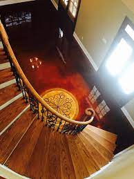 stained concrete floors in near