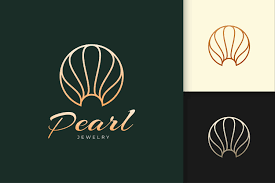 pearl or jewelry logo in luxury and