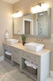 Diy vanity mirror for under $100. Contemporary Master Bathroom Colorful Home Muebles De Bano Decoraciones De Casa Cuartos De Banos Pequenos