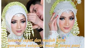 tutorial hijab pengantin soloputri