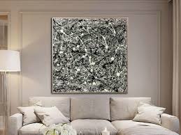 Huge Canvas Art Drip Abstract Painting