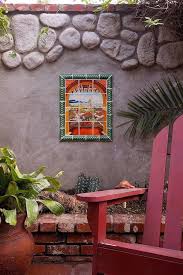 Outdoor Use Of Mexican Tile Mural Art