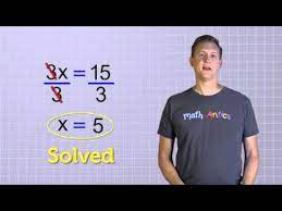 Solving Basic Equations Part 2 Math