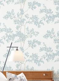 york wallcoverings white and cloud blue lunaria silhouette wallpaper bl1802