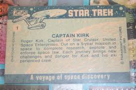 Image result for captain  kirk star trek gum card