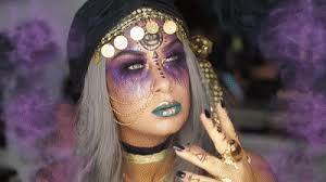 fortune teller halloween makeup with