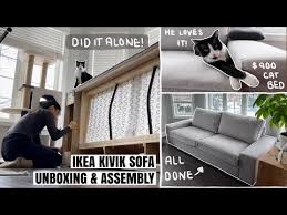 i put together the 183lb kivik sofa on