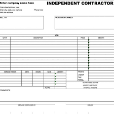 Contractor Invoice Template Word Free Archives Stalinsektionen