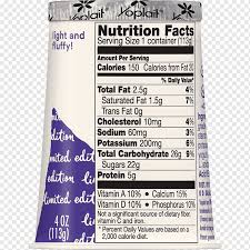 label fakta nutrisi yoplait yoghurt