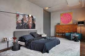 Art Filled Bachelor Pad With Cool
