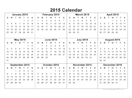 2015 Calendar Blank Printable Calendar Template In Pdf Word Excel