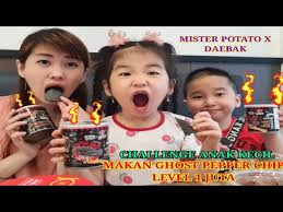 Check spelling or type a new query. Challenge Anak Kecil Makan Mister Potato X Daebak Ghost Pepper Chip Level 1 Juta Viral Youtube