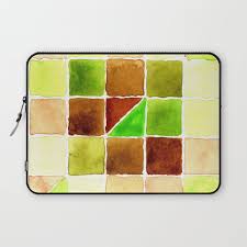 Color Chart Quinacridone Burnt Orange Ds And Phthalo Yellow Green Ds Laptop Sleeve By Anyatoomre