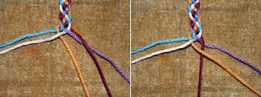 Gather the 4 strands together into a knot about 1 inch (2.5 cm) from 1 end. Tutorial 5 Strand Flat Braid Backstrap Weaving