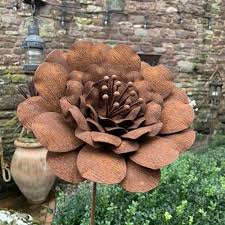Metal Flower Sculpture