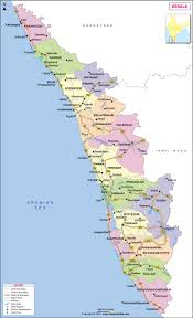 Kerala Map State Fact And Travel Information