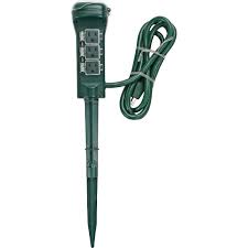 Prime Outdoor Timer Power Stake Green