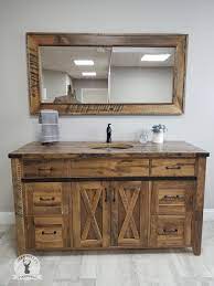 custom reclaimed barnwood vanity