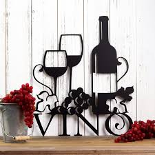 Vino Metal Wall Art Wine Sign Wine Wall