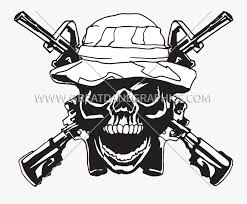 Photo showing a number of us army rangers in a zodiac inflatable boat. Army Ranger Skull Vector Png Army Skull Free Transparent Clipart Clipartkey