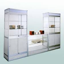 glass display cabinet set in diy type