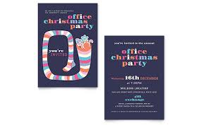 christmas party invitation template design