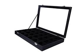14 black jewelry display case tray