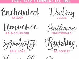 free script fonts for commercial use