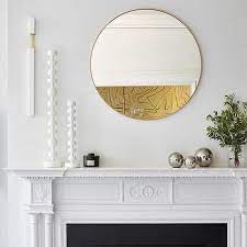 Round Fireplace Mirror Design Ideas