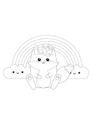 Use the download button to view the full image of kawaii coloring pages foxes free, and download it to your computer. Kawaii Fox And Rainbow Coloring Page Manga Coloring Book Kawaii Coloring Pages Fox Coloring Pages