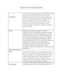 To The Blood Type O Diet Guidelines Welcome V Values Food