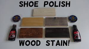 how to stain wood with shoe polish