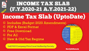 In this new regime, taxpayers has an option to choose either : Income Tax Slab Ay 2021 22 Fy 2020 21 Pdf