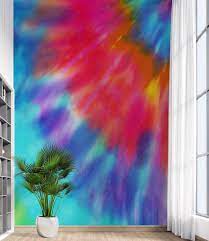 Colorful Tie Dye Wall Mural Design
