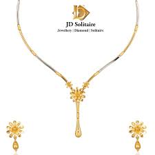 modern gold necklace design jd solitaire