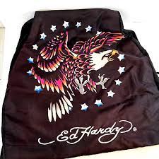 Ed Hardy Black Car Seat Covers Set Of 2