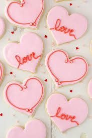 Valentines Day Heart Cutout Cookies