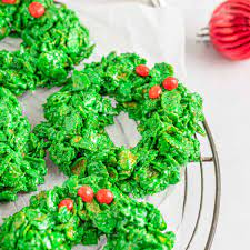 cornflake wreaths easy dessert recipes