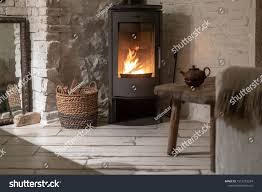 Wood Stove Fireplace Wicker Baskets