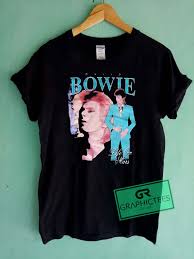 David Bowie Topman Vintage Graphic Tees Shirts