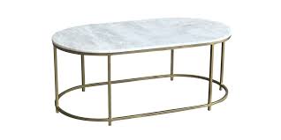 Fournier Brass Marble Large Coffee Table