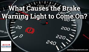 what causes the brake warning light to