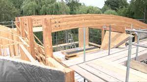 custom timber frame house build you