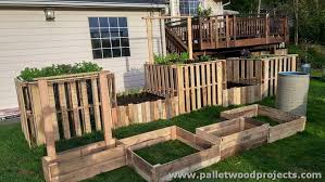 pallet raised garden beds pallet wood