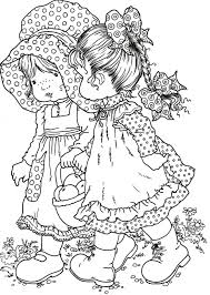 Download and print these holly hobbie coloring pages for free. Entre Copine Sarah Kay Coloring Pages Colouring Pages