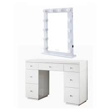 hollywood white 7 drawer dressing table