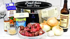 Beef stew is a hearty winter dish, and when it's made in the slow cooker, it's also simple to prepare. Crock Pot French Onion Beef Stew Beyer Beware