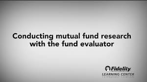 Using The Mutual Fund Evaluator Fidelity